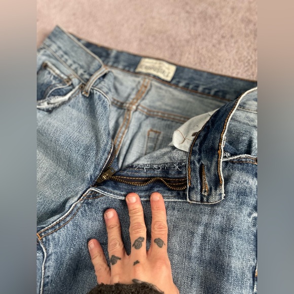 Reworked areopostale split hem jeans! - Picture 6 of 9